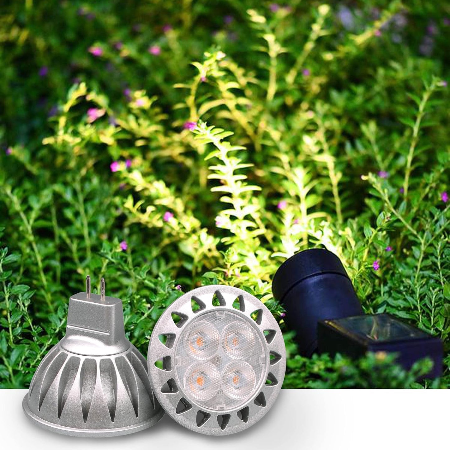 ALIDE MR16 GU5.3 LED Bulbs 50W Halogen Equivalent, 2700K Warm White,MR16 5W 12V Low Voltage Bulbs Spotlights for Outdoor Landscape Flood Track Lighting,Not Dimmable,458lm, 38Deg,3Pack