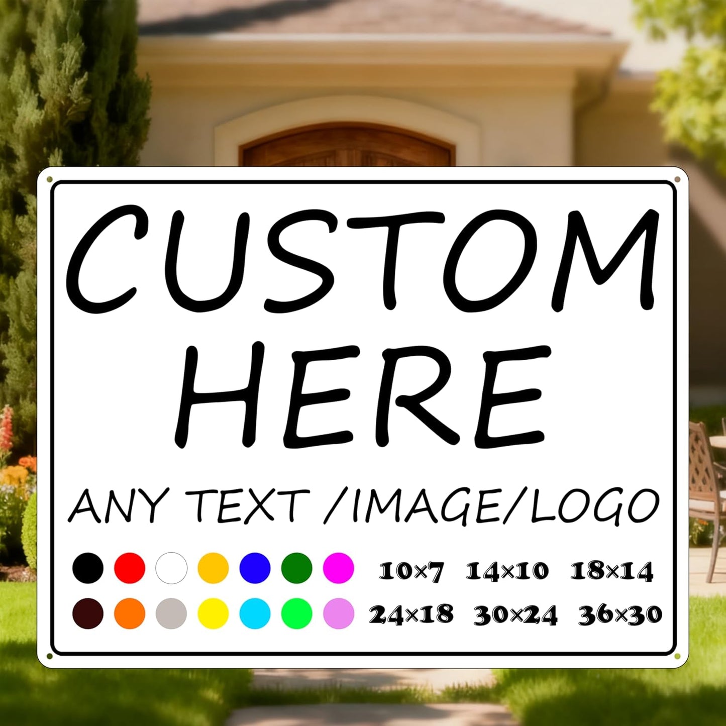 Custom business signs-36×30inches-Large size,Optional reflective,Strong and durable,for Wall decoration, Advertising, House rental