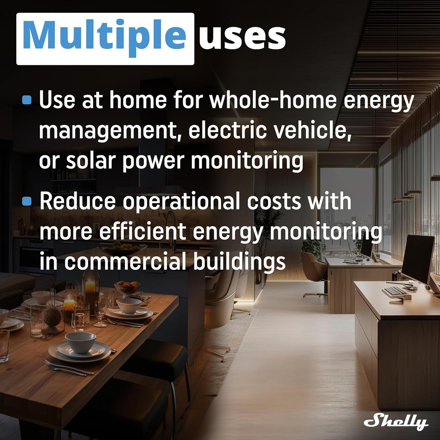 Shelly Pro 3EM 3CT 63 | Wi-Fi & LAN 3-Phase Professional Smart Energy Meter | DIN Rail | Home Automation | Compatible with Alexa & Google Home | iOS Android App | No Hub | Photovoltaic Ready