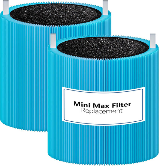 Mini MAX AllergenBlock Replacement filter Compatible with Blue Pure Mini Max Air Purifier, H13 True HEPA with Activated Carbon Air Filter,Blue Pure FMini