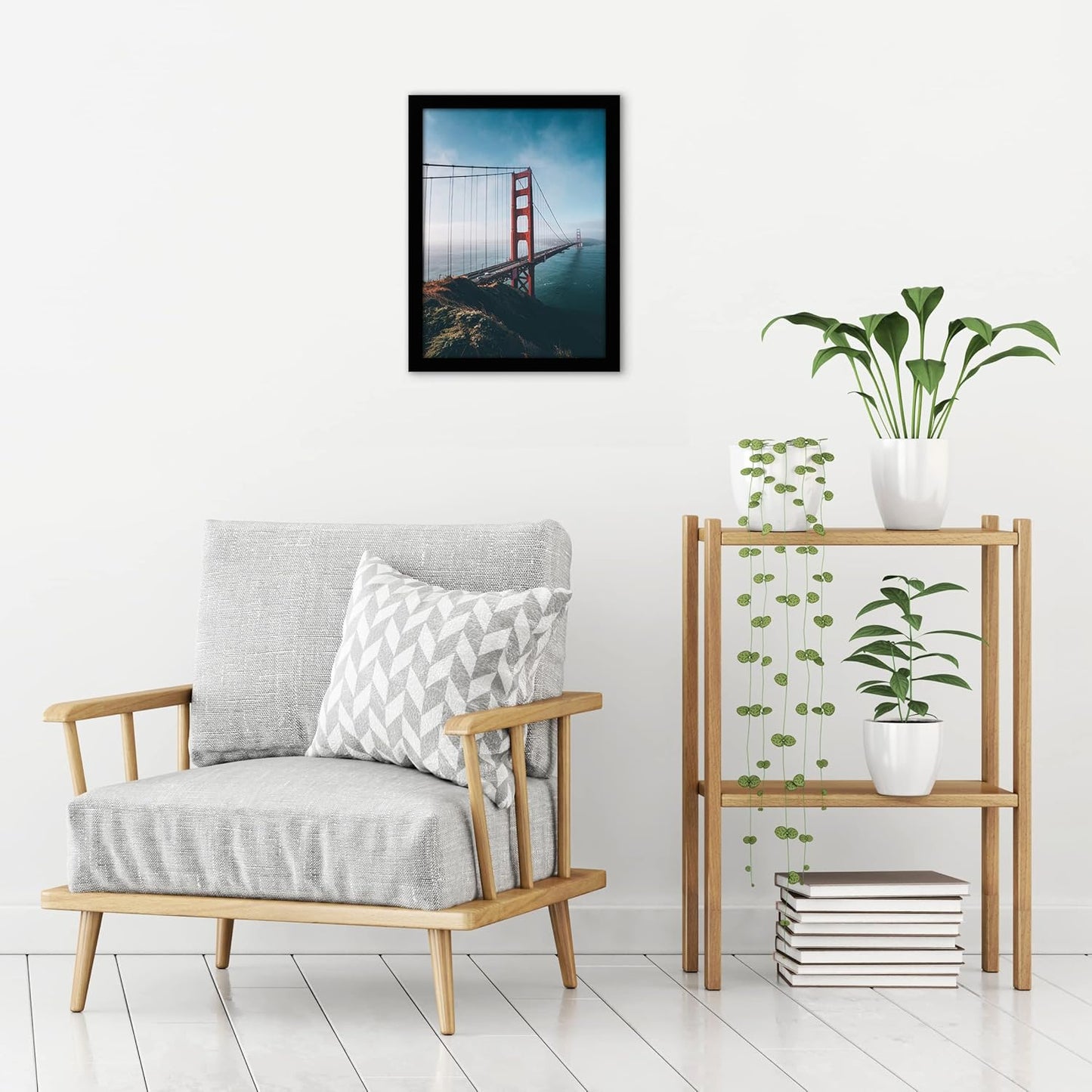 Americanflat 11x15 Picture Frame with Shatter-Resistant Glass - Signature Collection - Gallery-Style Frames Made of Engineered Wood - Photo Frame for Wall Display - Black
