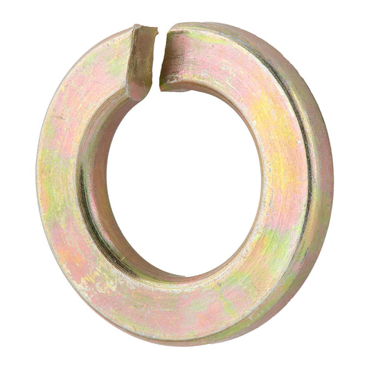 5/16" (100 Pack) Grade 8 Lock Washer, Split, Thru-Hardened, Yellow Zinc by Makers Bolt