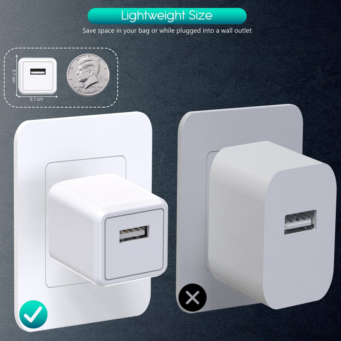 3Pack 10FT Long iPhone Charger,[Apple MFi Certified] Cube Phone Charging Transfer Cord 10Foot Lightning Cable USB Plug Wall Charger Block Travel Adapter for iPhone 14/13/12/11/SE 2022/8/7/XS/XR/X/iPad