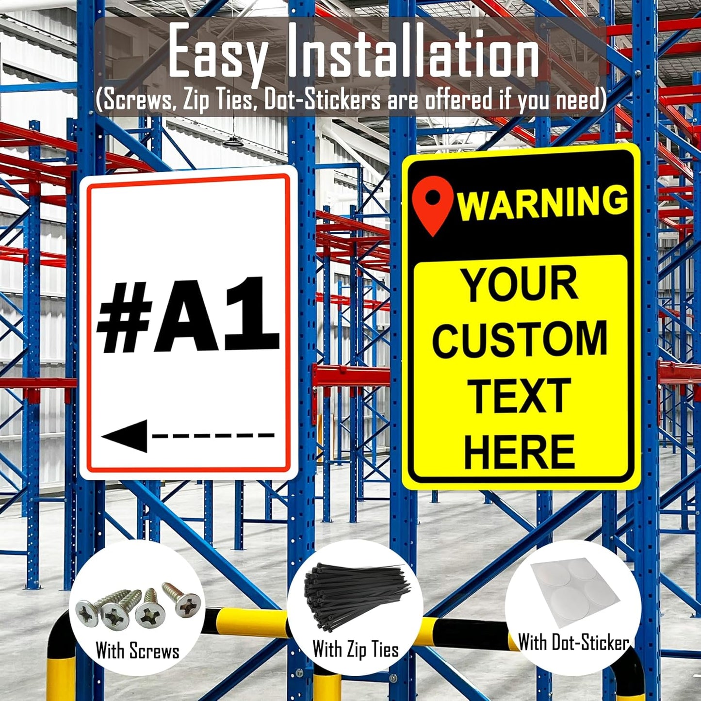 Custom Sign Outdoor Metal, Personalized Metal Sign for Parking, Gate, Delivery, Garage, Weatherproof Customized Signs for Outside, Make Your Own Signs Custom(10x7 Inches)