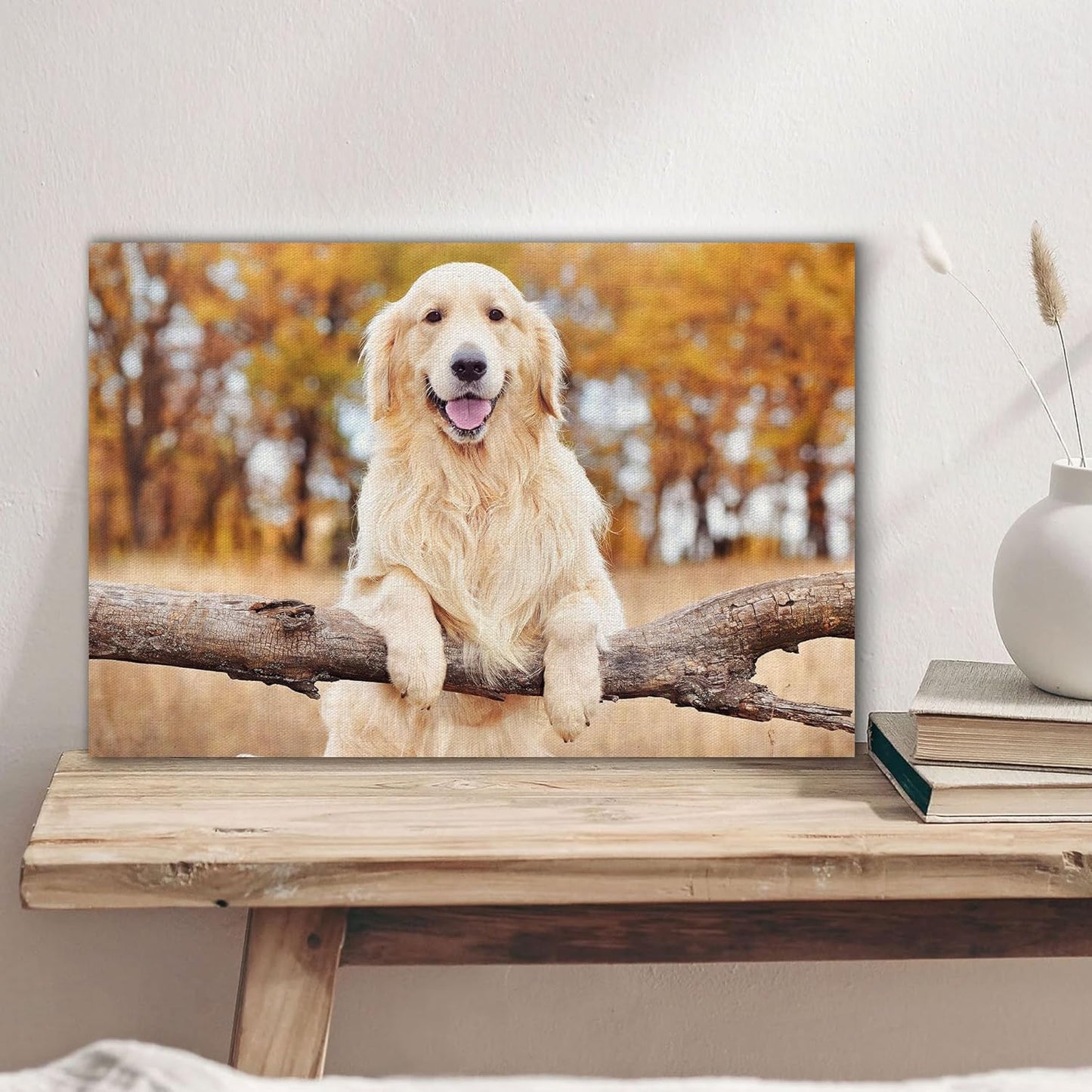Custom Canvas Prints with Your Photos Personalized Photo Canvas Print Wall Art Customized Canvas Picture Frame Gifts for Pet Baby Family Mom Dad Men Women Couple Boyfriend Girlfriend Framed 32x24
