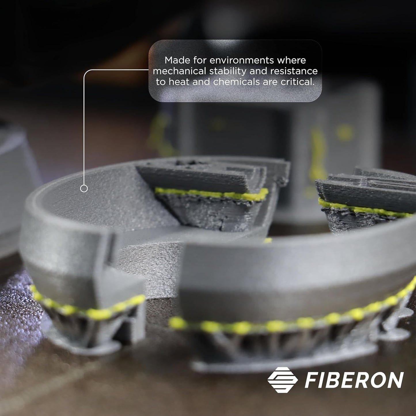 Polymaker Fiberon PPS-GF20 Filament 1.75mm 0.5kg Spool, Extreme Heat Resistance, Electrically Insulating, UL94 V0 Flame Retardant, Chemical Resistant, Ideal for Housings, Fixtures & Automotive Parts