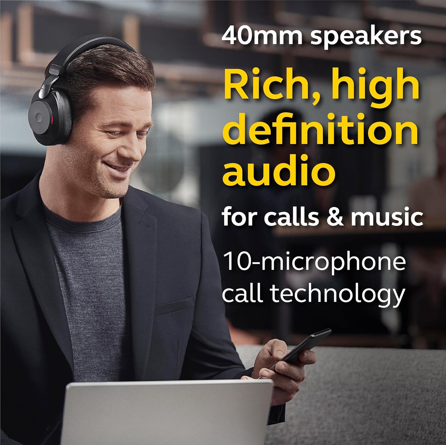Jabra EVOLVE2 85, LINK380A MS Stereo Black