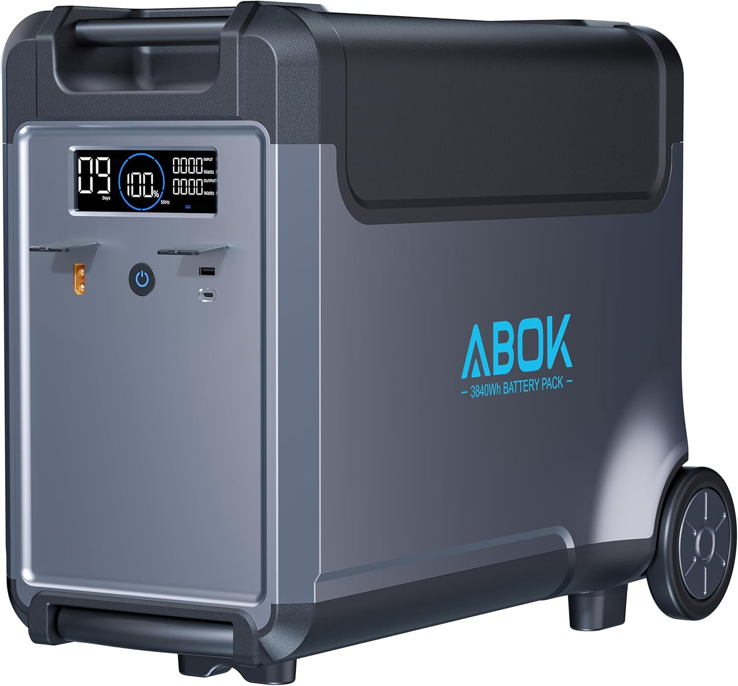 Portable Power Station Extra Battery for Ark3600, 3840Wh LiFePO4 Battery Electric Solar Generator for Garage, Home, Off-Grid Living,Car Refrigerator, Portable Air Conditioner