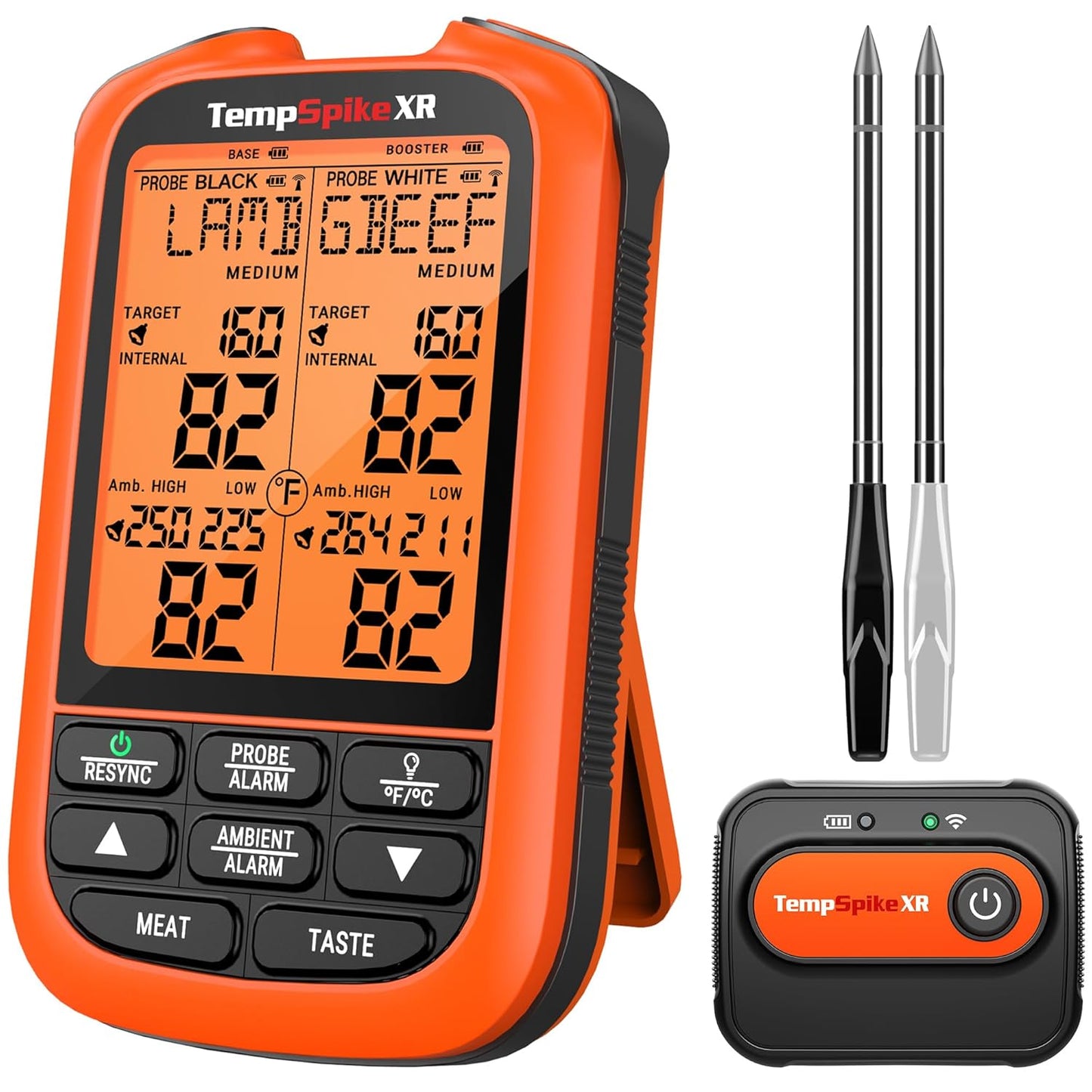 ThermoPro TempSpike 2000FT Wireless Meat Thermometer Digital with 2 Ultra-Thin Meat Probe, Grill Thermometer Wireless for Rotisserie, Smoker, BBQ, Steak Grilling Accessory, Kitchen Cooking Thermometer