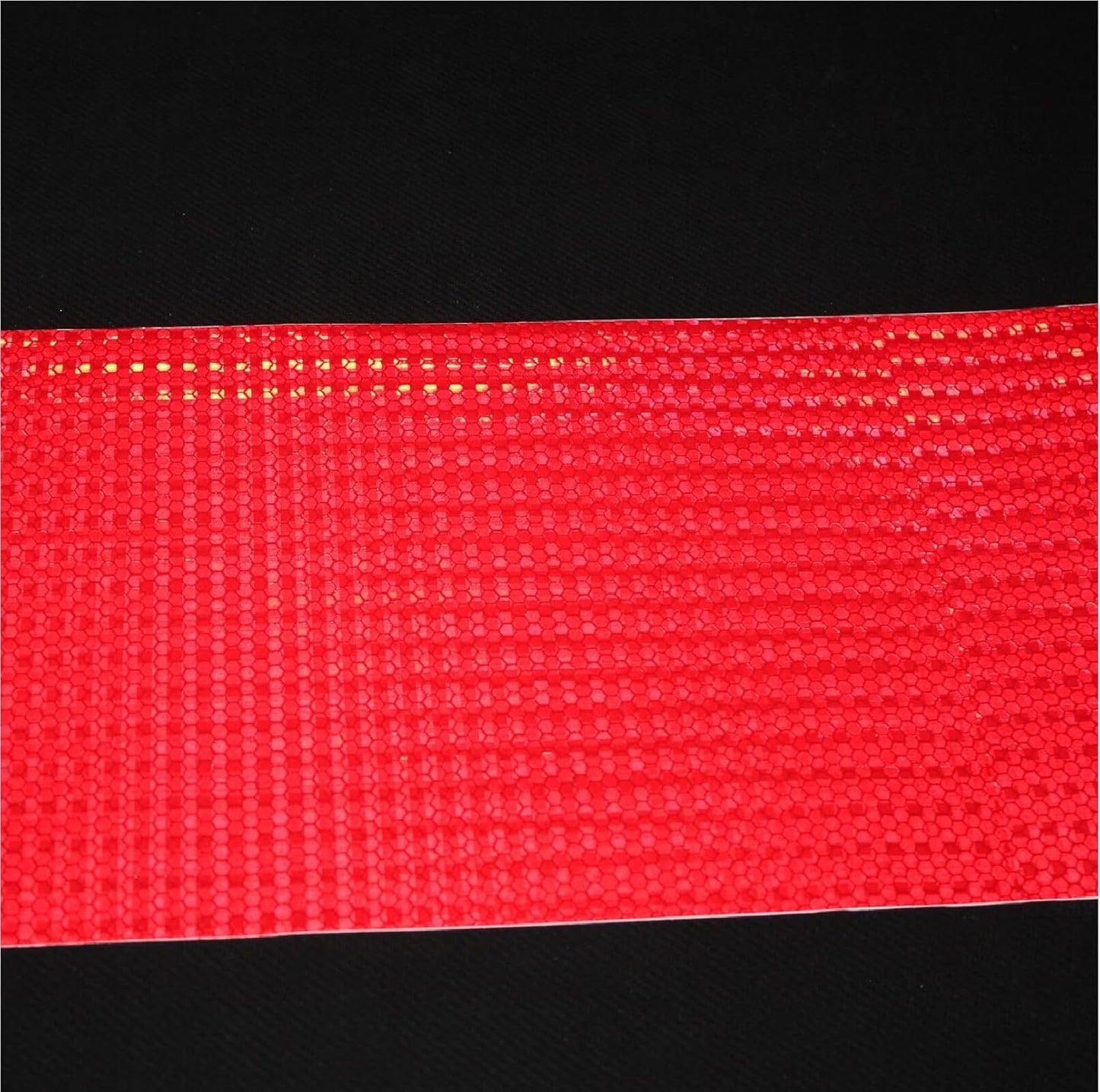 Red Reflective Tape Outdoor Waterproof 8 inch Wide, High Visibility Warning Industrial Marking Tape, Safety Stickers (68 feet)