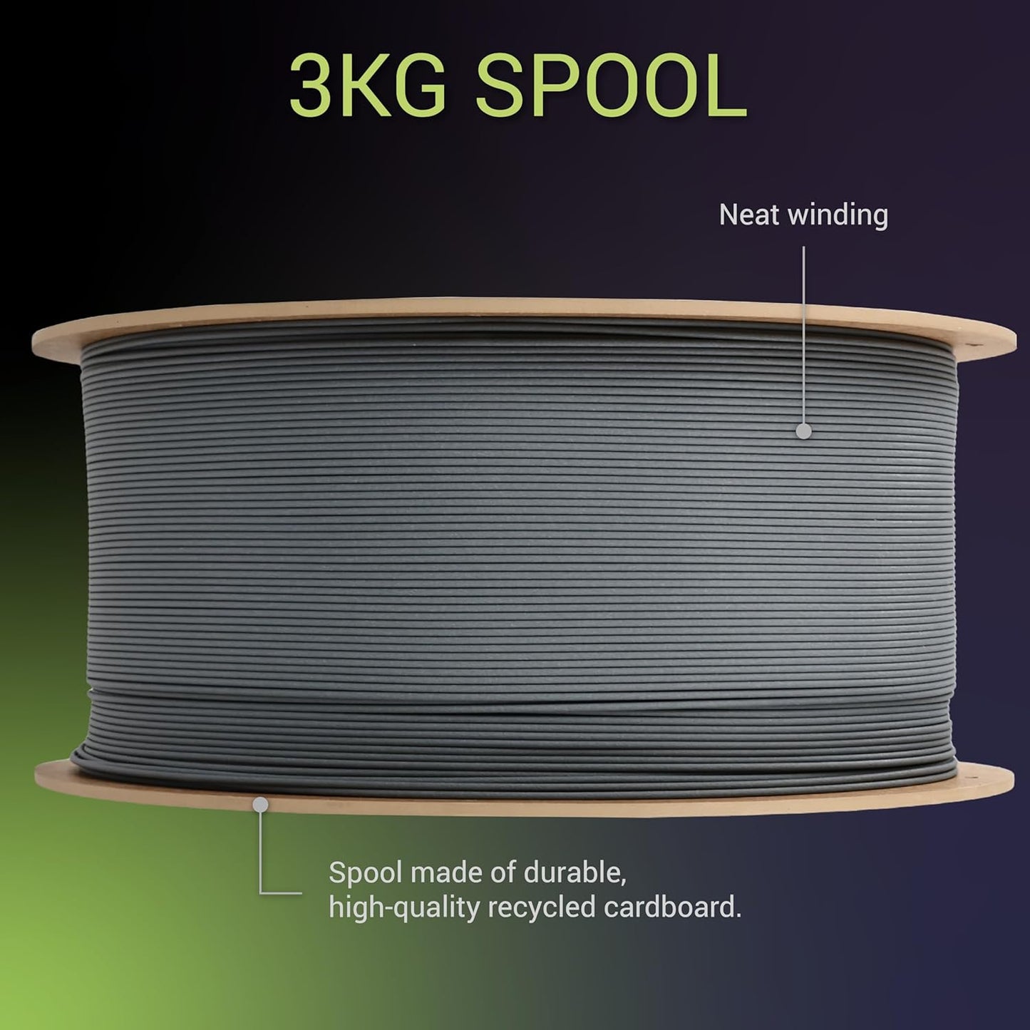 Polymaker Fiberon PPS-GF20 Filament 1.75mm 3kg Spool, Extreme Heat Resistance, Electrically Insulating, UL94 V0 Flame Retardant, Chemical Resistant, Ideal for Housings, Fixtures & Automotive Parts