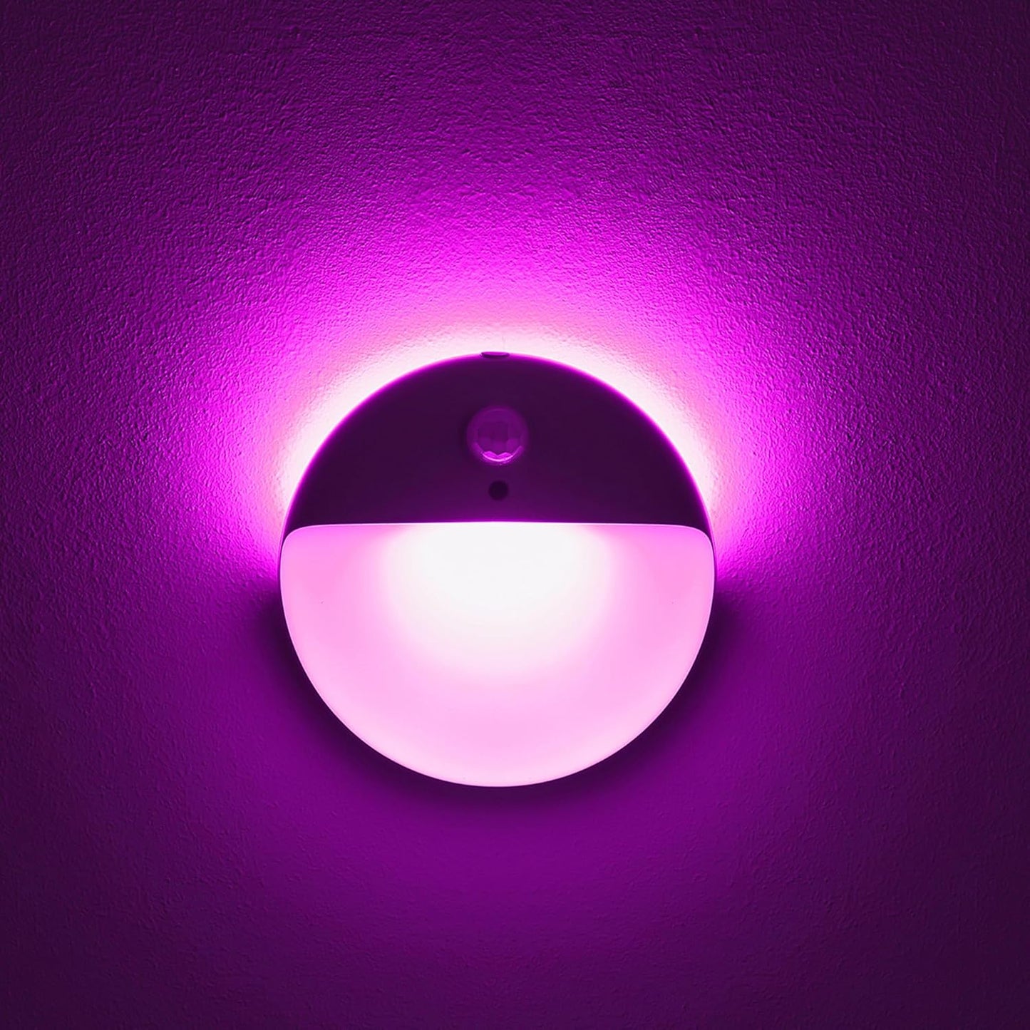 2 Pack Purple Battery Night Light, Motion Activated Night Light, 2.6" Small Sticky Lights, 3 Light Modes, Dimmable Calming Glow for Meditation, Relaxation, Bathroom, Bedroom, Travel, Violet