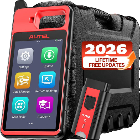 Autel MaxiIM OBD2 Scanner, 2026 OBDII Diagnostic Scan Tool with Lifetime Free Updates, Wireless BT Tool, 2GB & 64GB Android 9.0, for Home Mechanics & DIYers