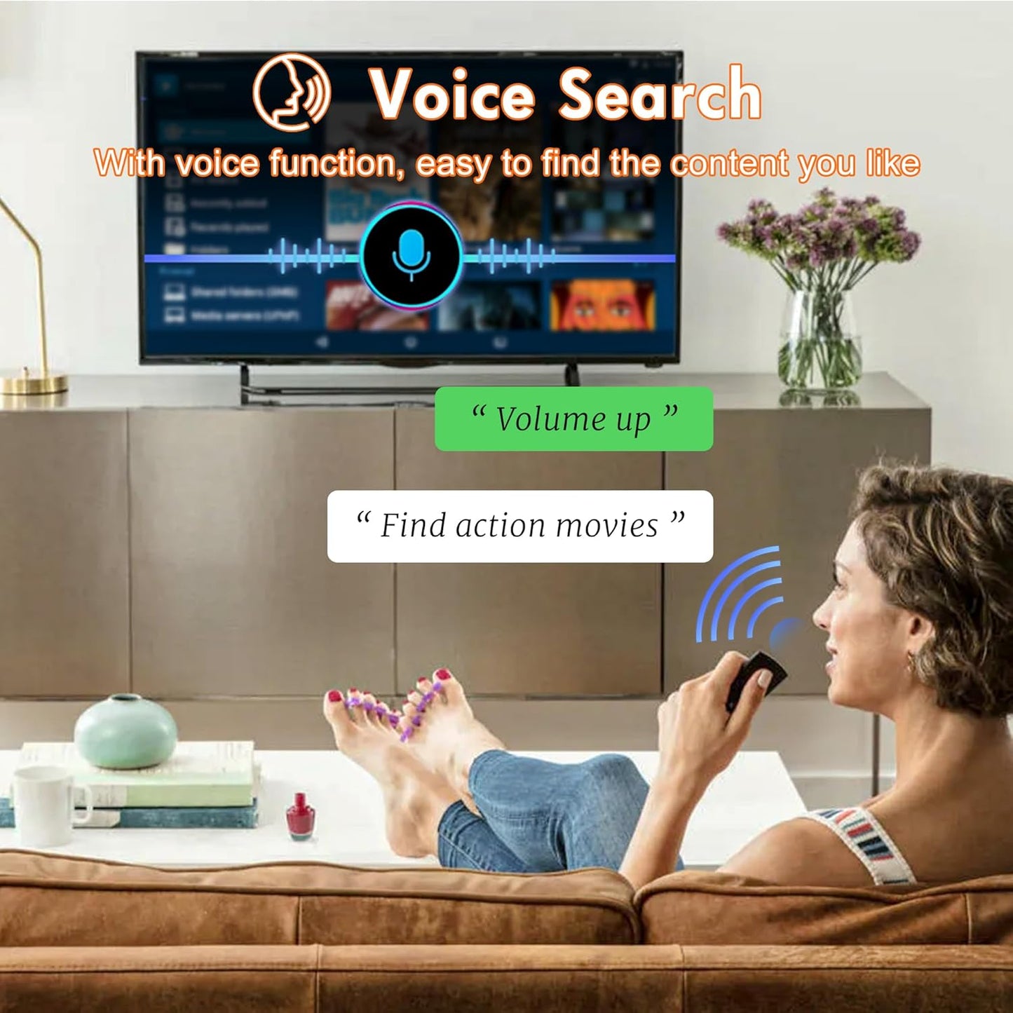 Replacement-Voice-Remote Fit for Fire-Smart TV Stick/TV Cube, Stick 4K/4K Max(1st / 2nd Gen), Stick HD/Lite, Smart TV 3rd Gen, Compatible with Insignia/Pioneer Smart TVs