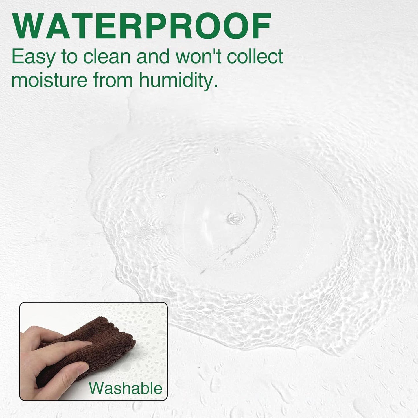 NEWPEAS Smooth Drop Ceiling Tiles 2ft x 2ft - Premium PVC to Prevent Breakage - Waterproof, Fire-Rated, Easy Drop-in Installation - Ceiling Tiles 24" x 24", White, 12-Pack Cover 48 Sq. Ft