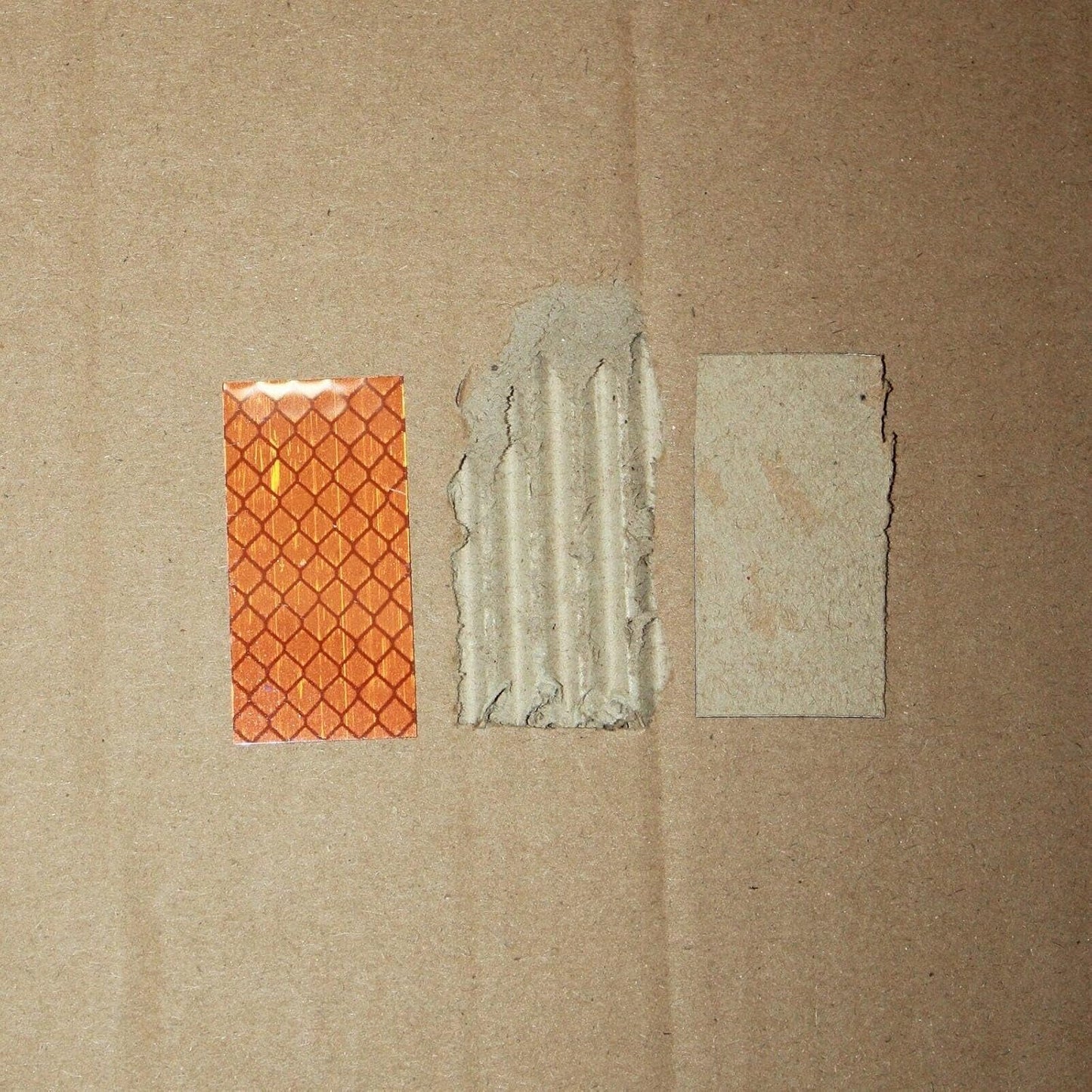 Non Fading Brown Reflective Stickers 1 inch X 2 inch, Outdoor Waterproof High Visibility Warning Safety Adhesive Reflector Tape (100 Pcs)