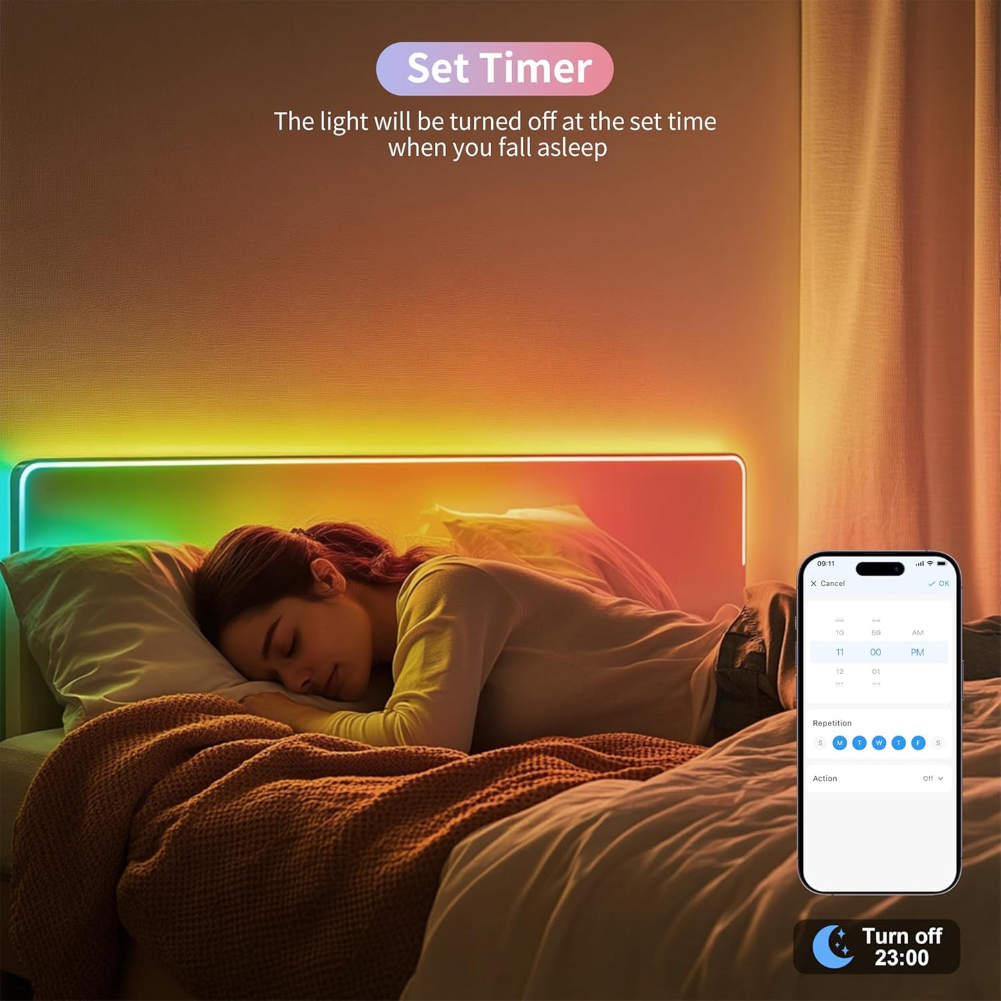 PAUTIX RGB Smart IC COB LED Strip Lights,Work with Alexa/Google Assistant,20ft/6.1m Addressable UL-Listed 24V Chasing Color Flexible Tape Light Multicolor,for Cabinet,TV,Bedroom,Party DIY Decoration