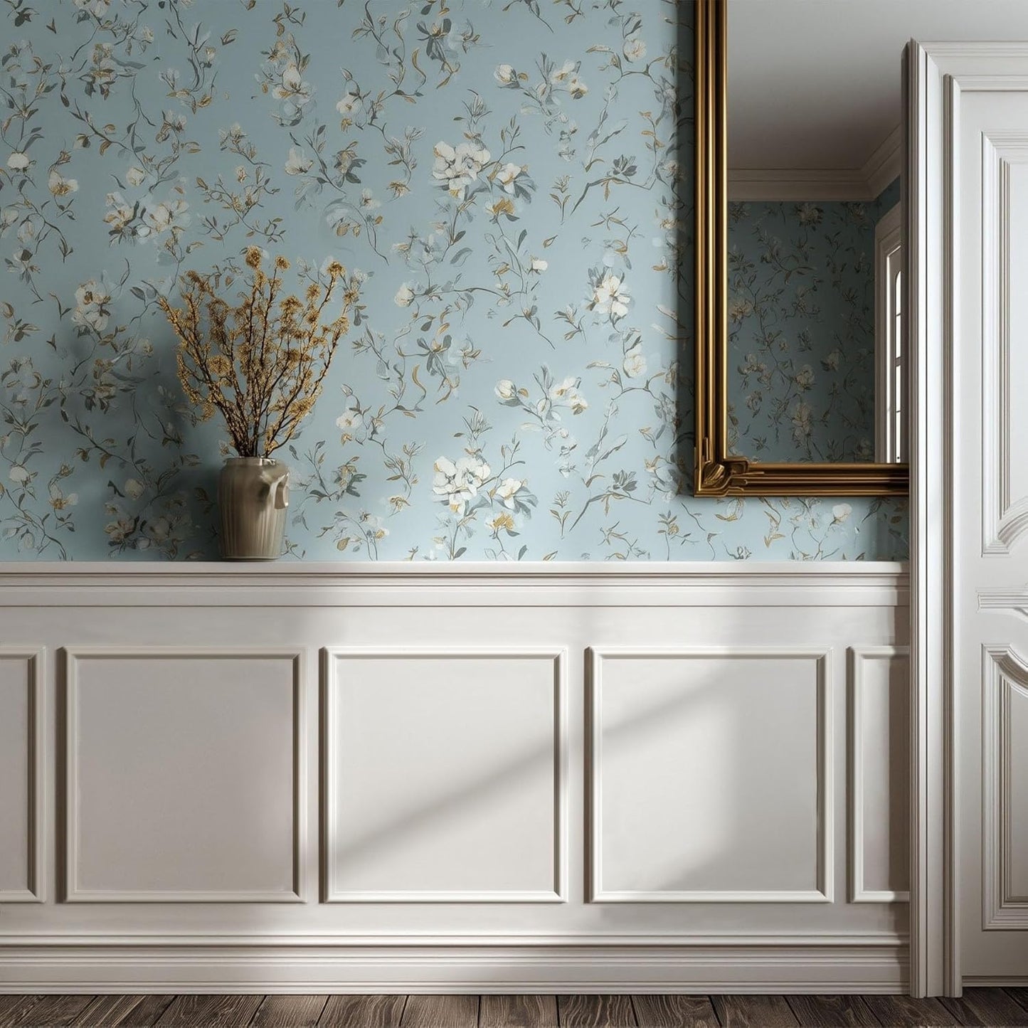 Peel and Stick Wainscoting Panels Kit, 6 Sets 20''x20'' Premade Wall Molding Peel and Stick Panels for Interior Wall Trim, Easy DIY Wainscoting Panels Peel and Stick Decor
