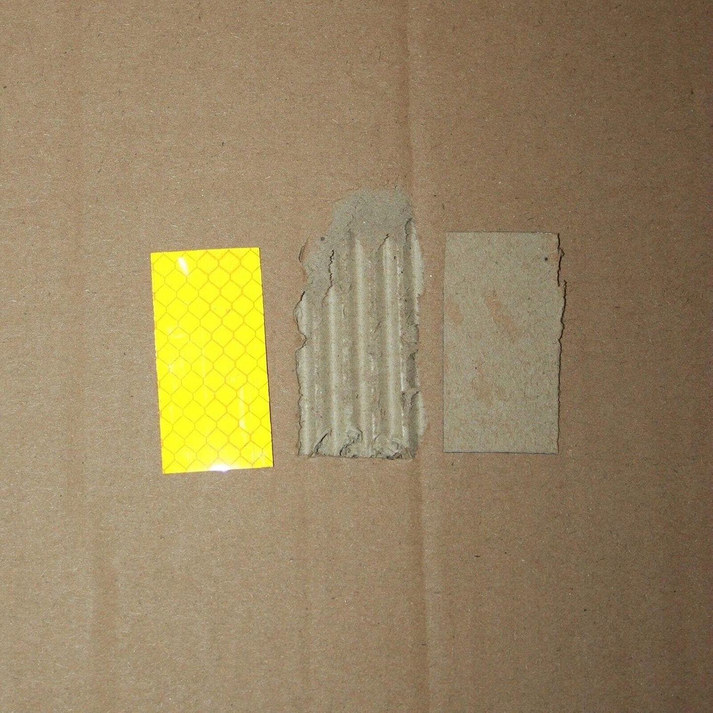 Non Fading Yellow Reflective Stickers 1 inch X 2 inch, Outdoor Waterproof High Visibility Warning Safety Adhesive Reflector Tape (100 Pcs)
