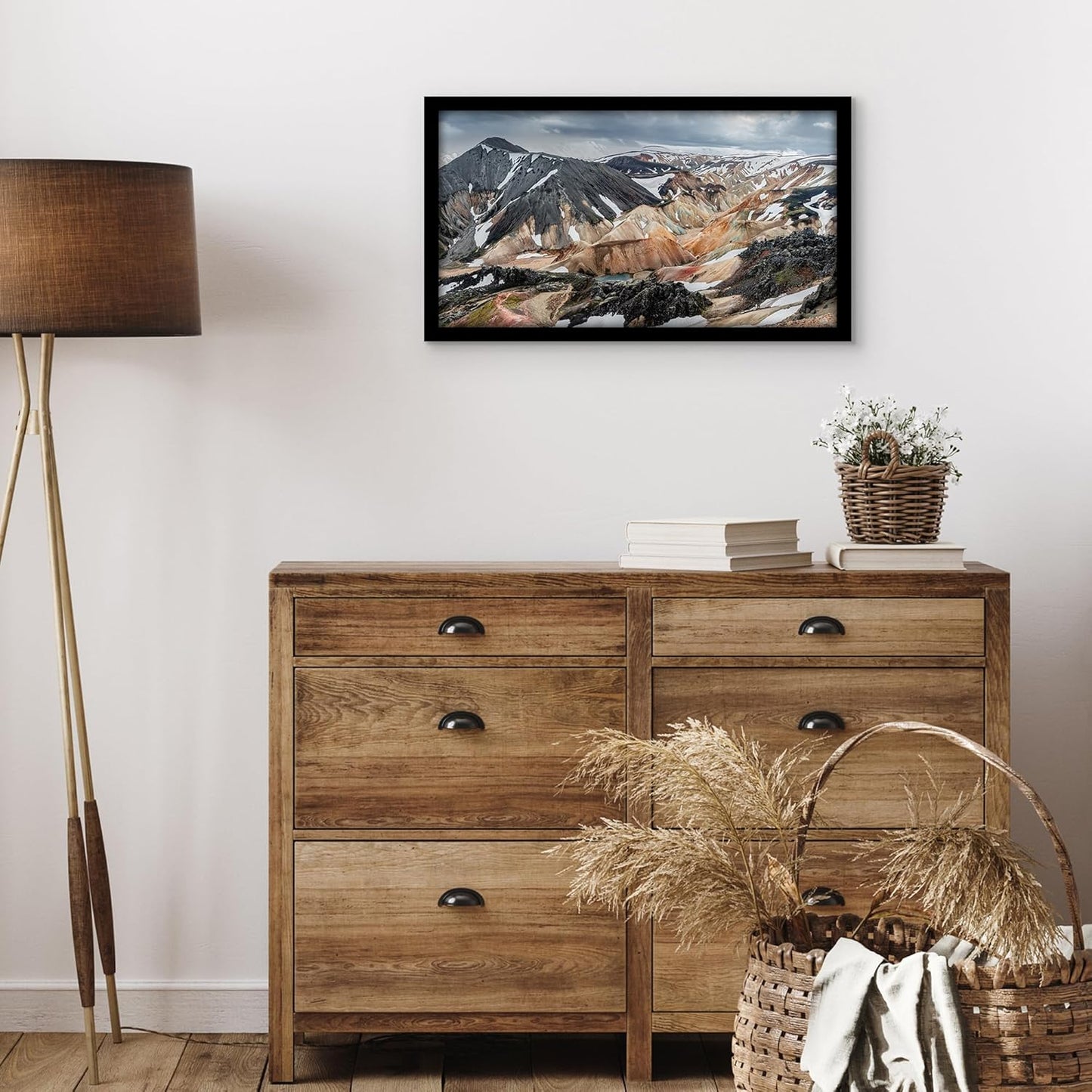 Americanflat 12x22 Picture Frame with Polished Plexiglass - Signature Collection - Gallery-Style Frames Made of Engineered Wood - Photo Frame for Wall Display - Black