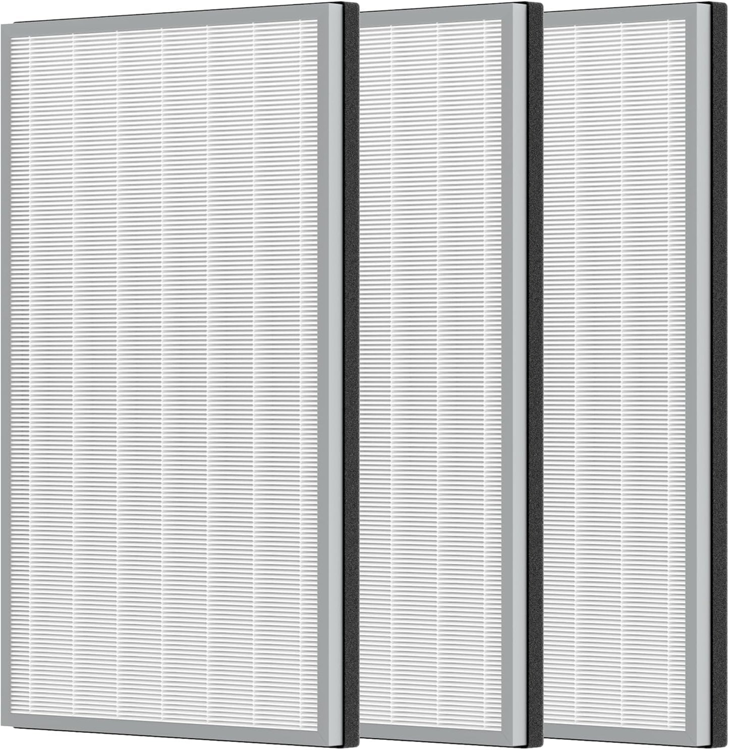 3 Packs HE601 H13 True HEPA Replacement Filter Compatible with Shark Air Purifier 6 HE601 & HE602, Part # HE6FKPET