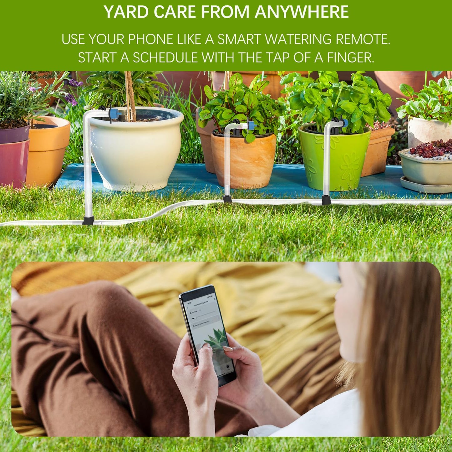 Automatic Plant Waterer Indoor Self Watering System for 20 Potted Plants,Auto Drip Irrigation System Programmable Timer & Compatible.251022