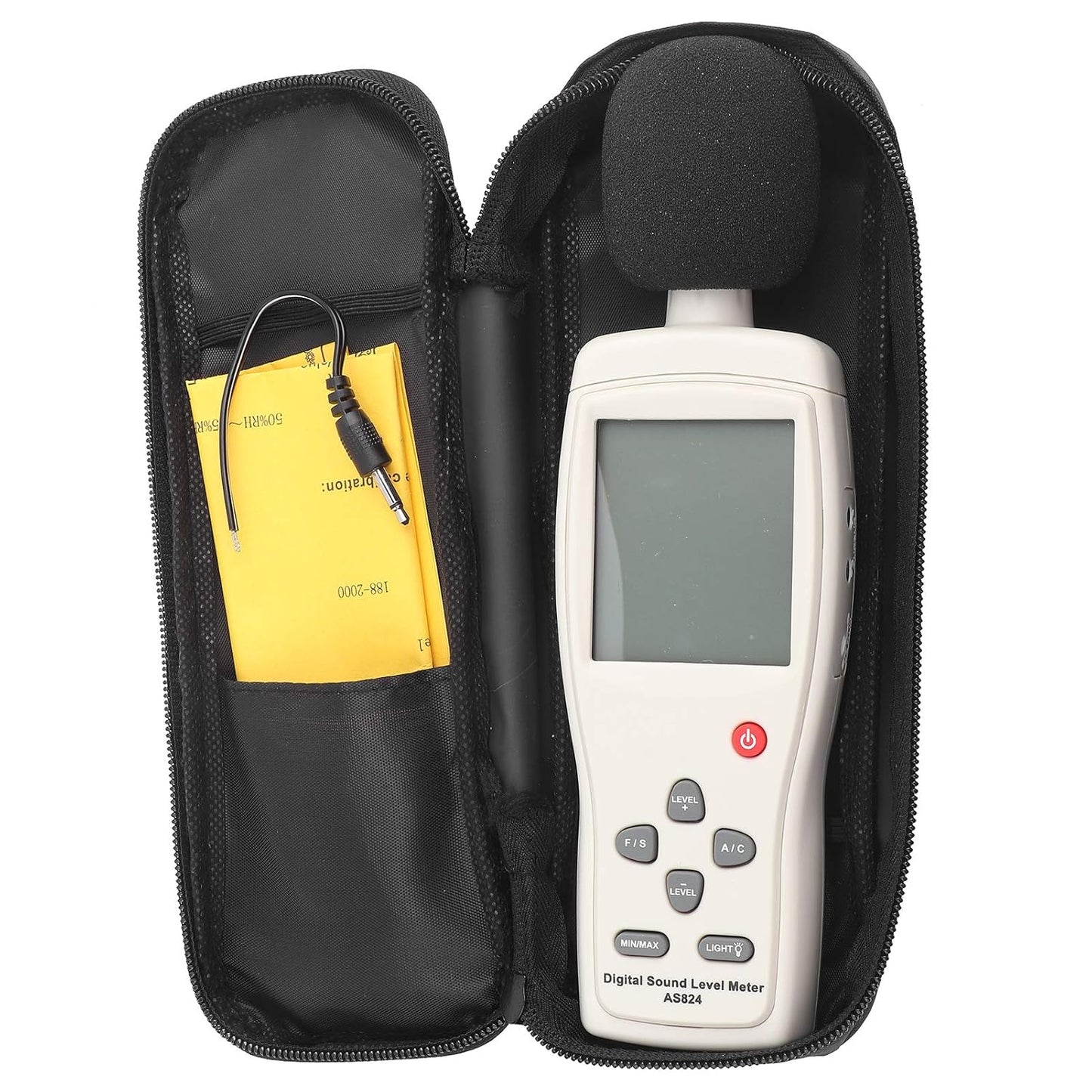 Smart Sensor AS824 Sound Level Meter 0-130 dB range for Frequency Analyzer FFT Analyzer Graphic Recorder with Instantaneous Sound Measure Function