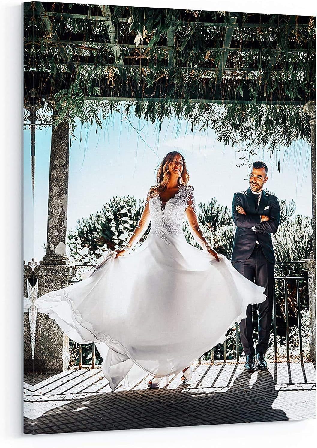 P&L ART. Personalized Custom Canvas Prints: Photo On Canvas Transform Your Photos into Stunning Framed Wall Art Digitally Printed Photo To Canvas Ideal for Home Decor Gifts Keepsakes Framed 8X10
