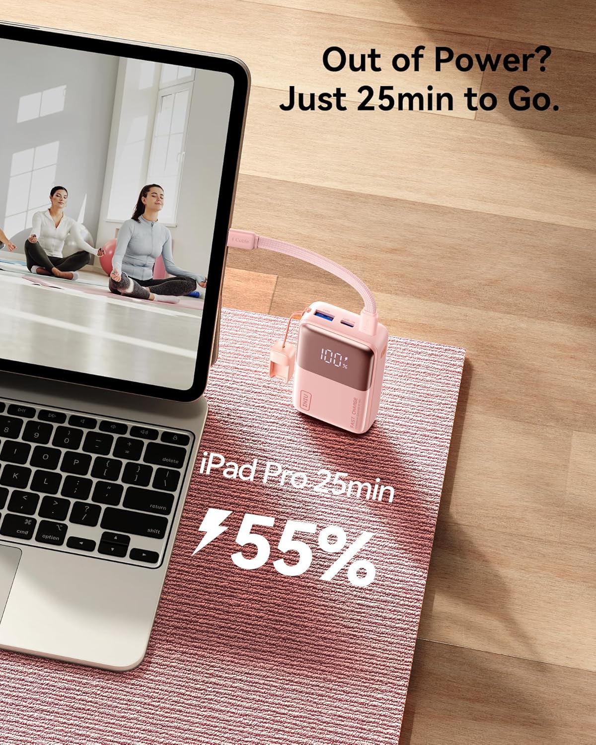INIU Pocket Size Portable Charger, Ultra Small 10000mAh 45W PD Power Bank, Fast Charging Battery Pack, Travel Essentials Powerbank for iPhone 17 16 Pro Air, Xiaomi 17 Pro Max 16 15 14, S24 etc