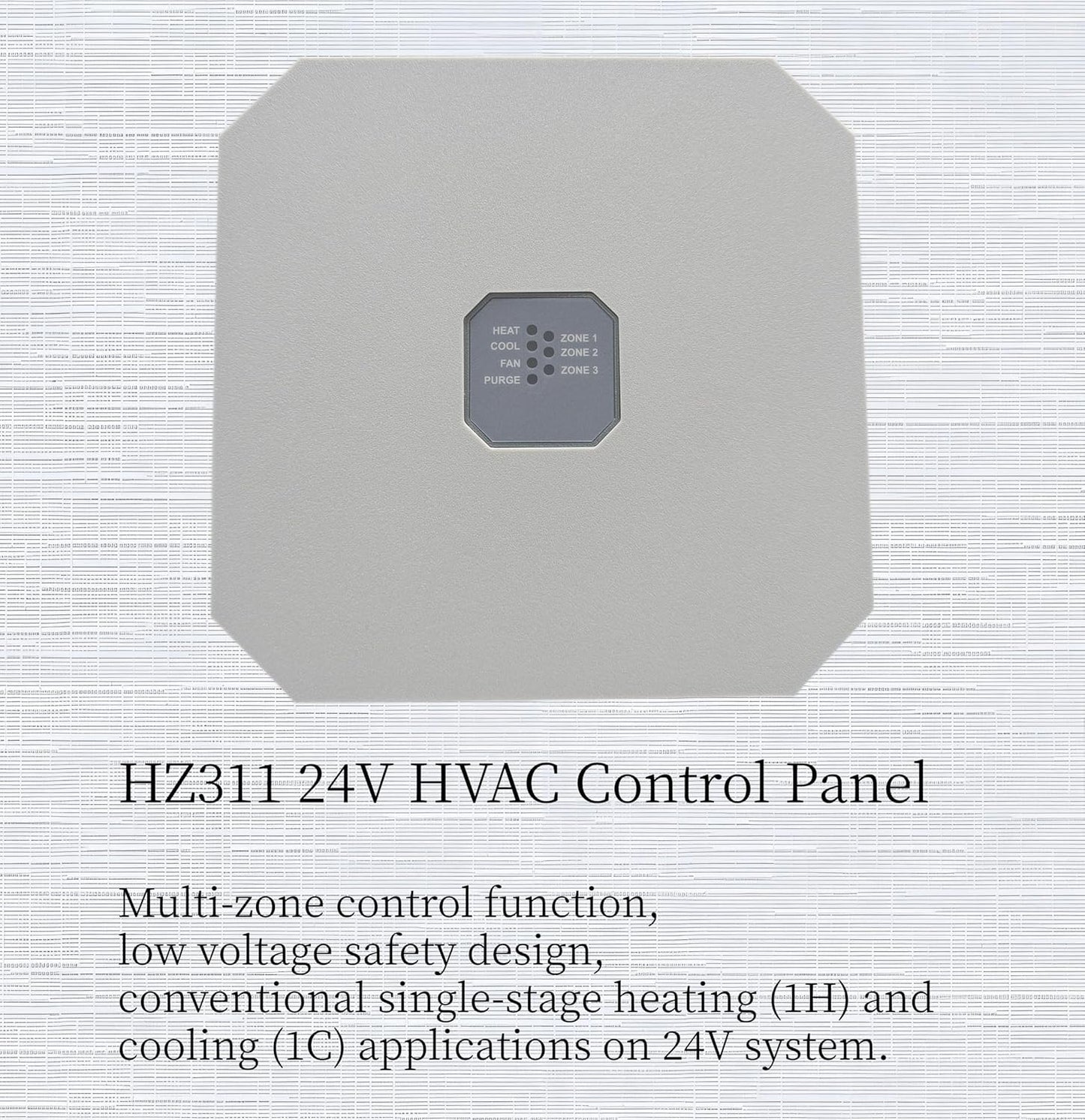 HZ311 True Zone Panel, Zone Control Panel Conventional Applications 1 Heat and 1 Cool, for Up to 3 Zones (1H, 1C) 24 Volts