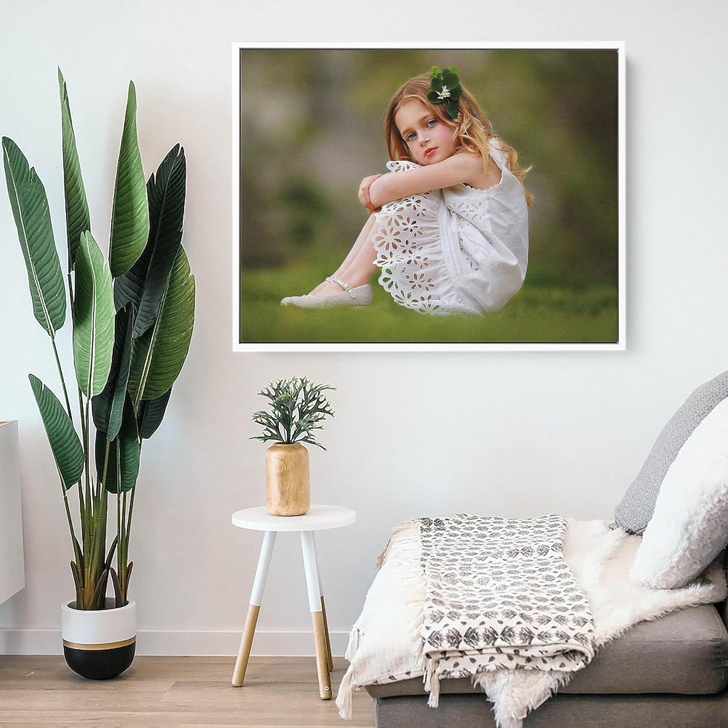 P&L ART. Personalized Custom Canvas Prints: Photo On Canvas Transform Your Photos into Stunning Framed Wall Art Digitally Printed Photo To Canvas Ideal for Home Decor Gifts Keepsakes White 24X32