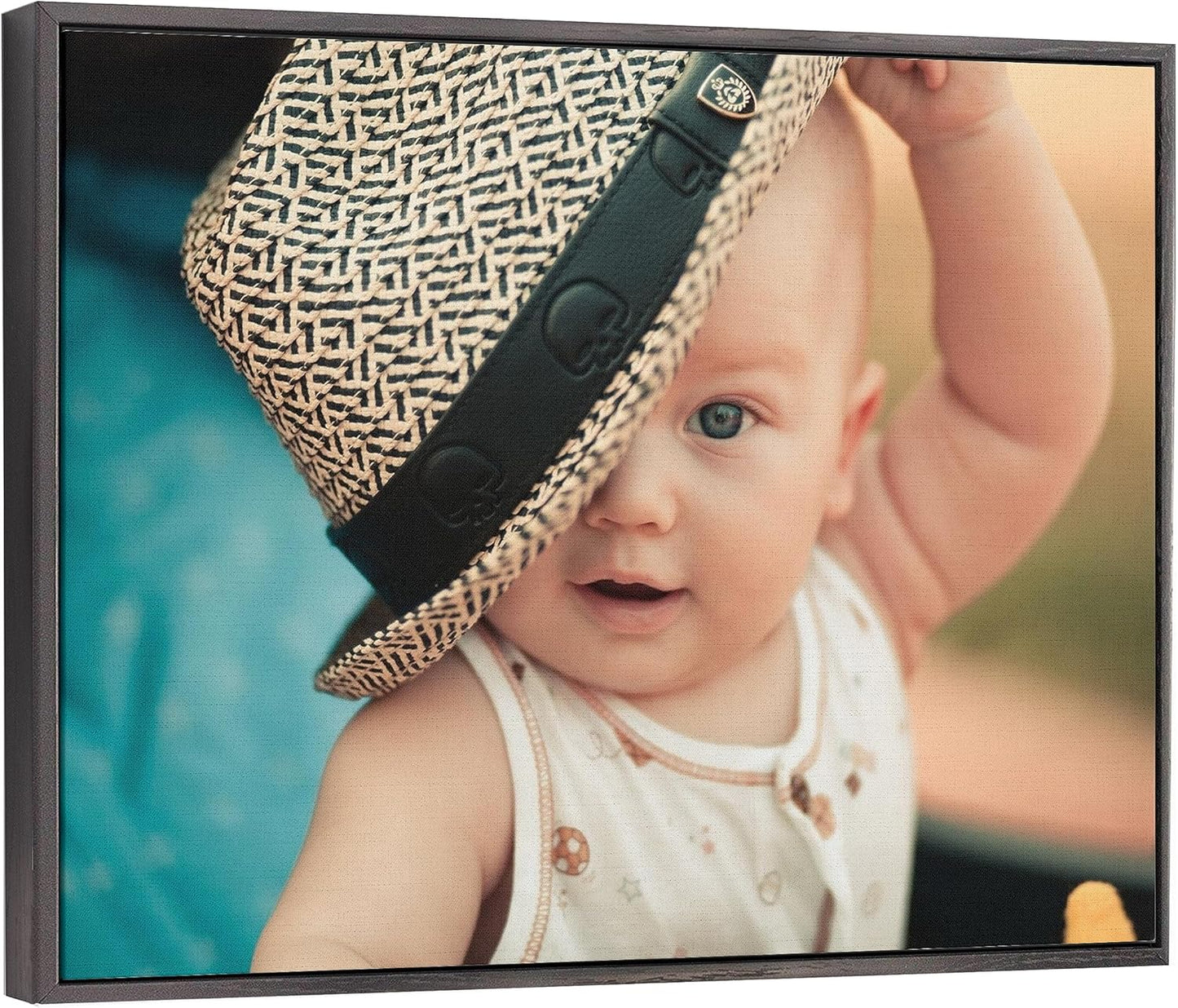 P&L ART. Personalized Custom Canvas Prints: Photo On Canvas Transform Your Photos into Stunning Framed Wall Art Digitally Printed Photo To Canvas Ideal for Home Decor Gifts Keepsakes Black 20X30