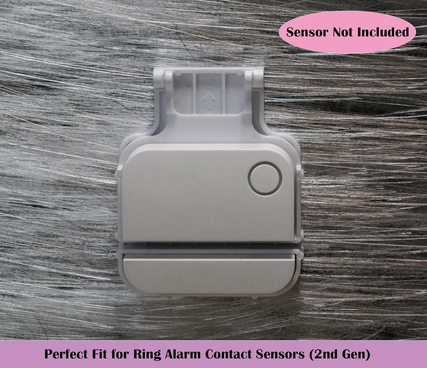 Garage Door Bracket Compatible with R-ing Alarm Contact Sensors (2nd Gen) – Perfect Fit, Reliable Hold, Quick Setup (2 Pack)