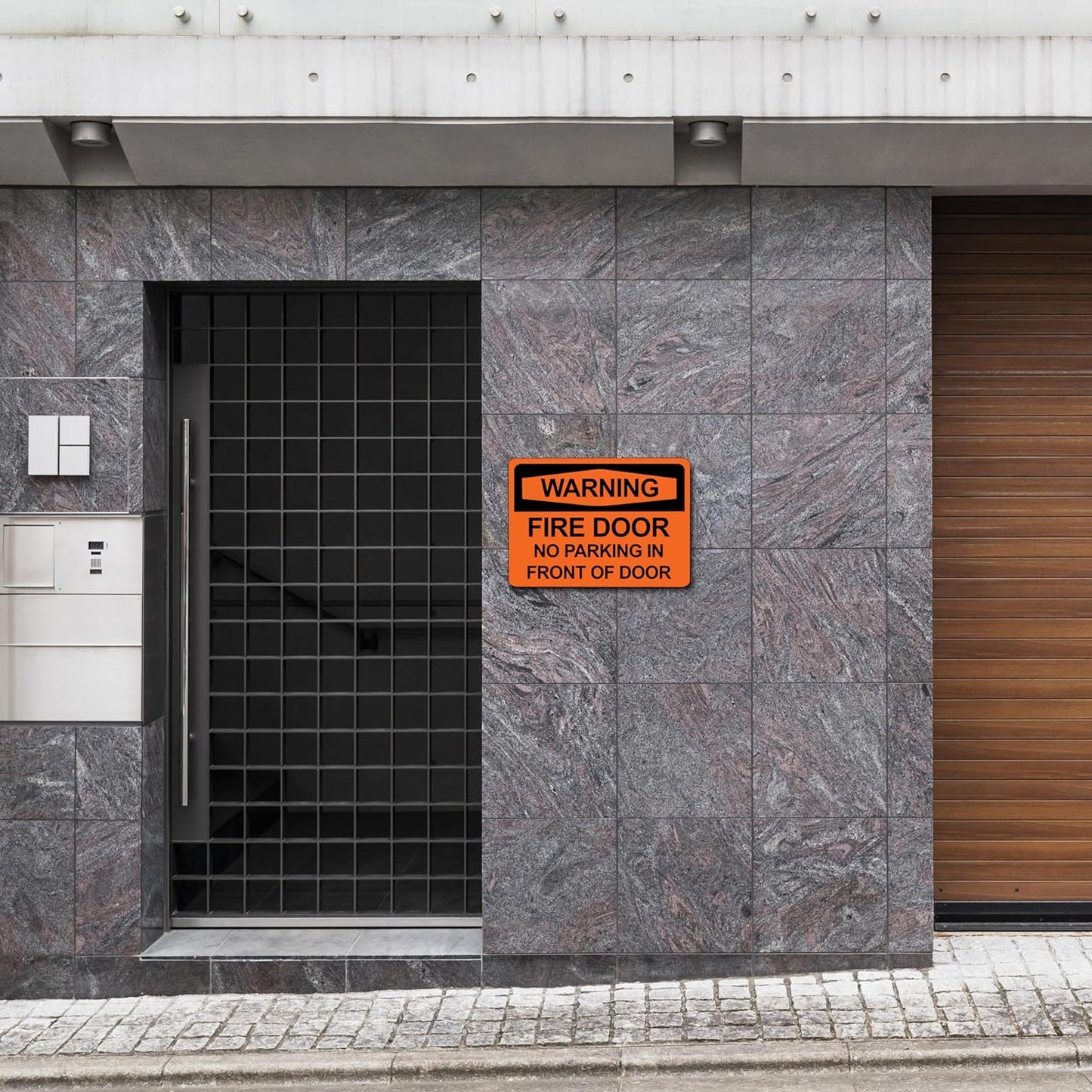 Notice Keep Door Closed Unless Loading or Unloading Sign - ADA Compliant Digitally Printed Text Wall Signs – Loading Docks Delivery Zone Safety Security Sign - Plastic – 3.5” x 5”