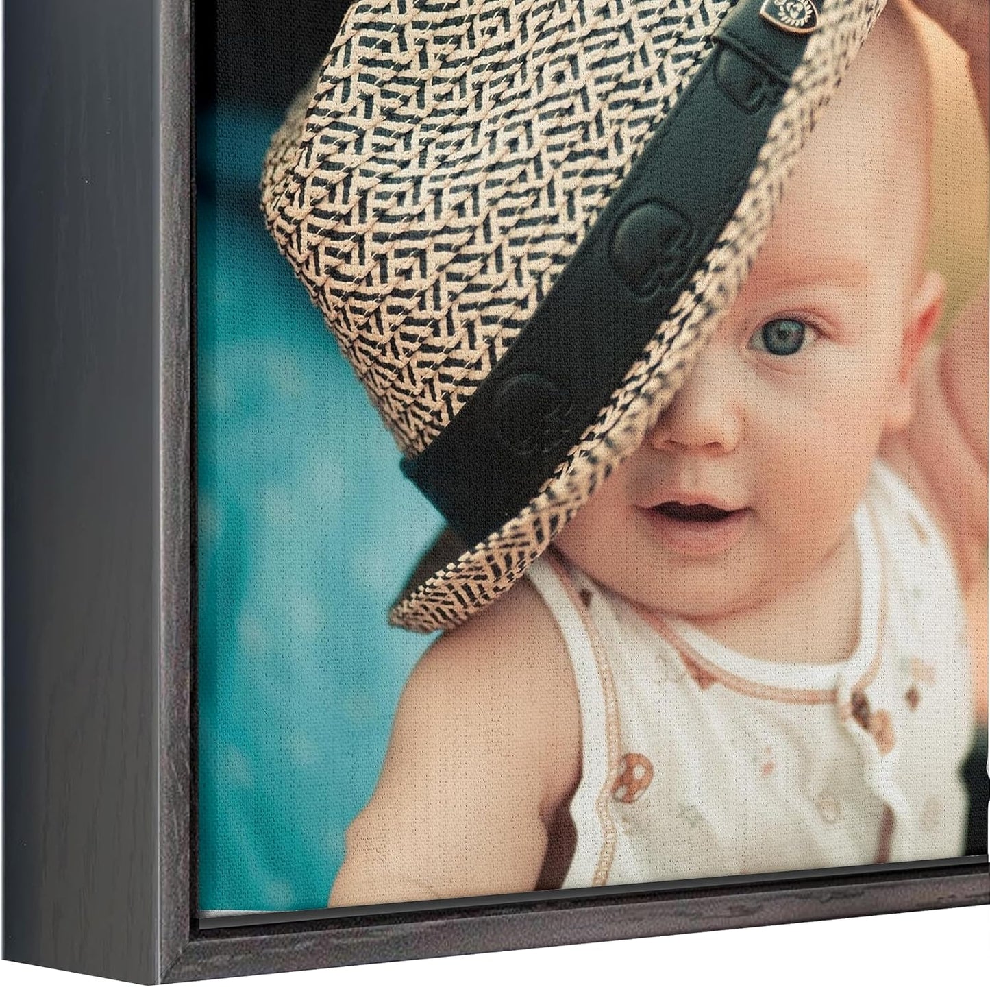 P&L ART. Personalized Custom Canvas Prints: Photo On Canvas Transform Your Photos into Stunning Framed Wall Art Digitally Printed Photo To Canvas Ideal for Home Decor Gifts Keepsakes Black 16X24