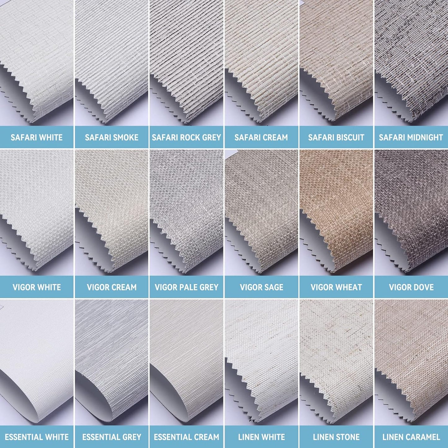 SmartWings Motorized Roller Shades Work with Matter Thread Homekit Z-Wave Alexa Google, 100% Blackout Smart Blinds for Windows, Cordless Remote Control Window Shades, Customized Size, Fabric Sample