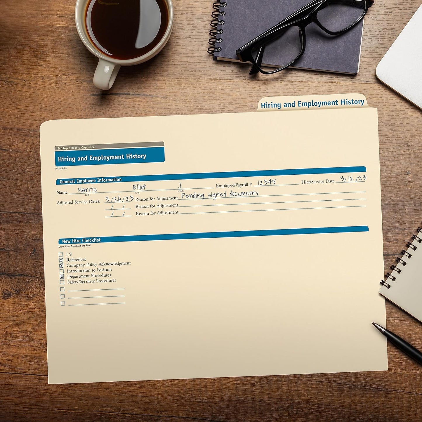 ComplyRight Hiring/Employment Folder | 11.75” x 9.5” | HR and Employee Management | 25-Pack