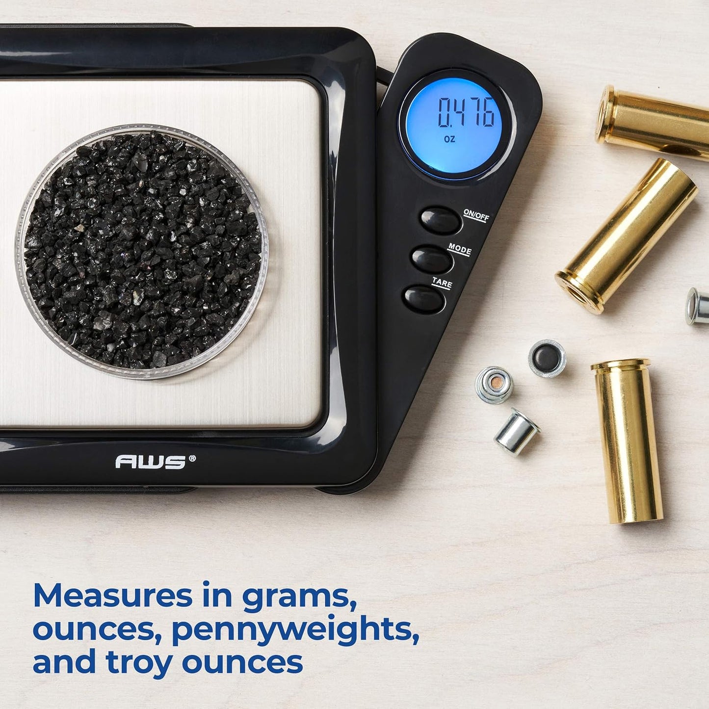 American Weigh Scales Blade Series Digital Pocket Gram Scale 1000g x 0.1g | Precision Mini Scale 0.1g Accuracy, Pocket Scale for Kitchen, Gold, Gems & Coin Scale, Smart Digital & Compact Scale