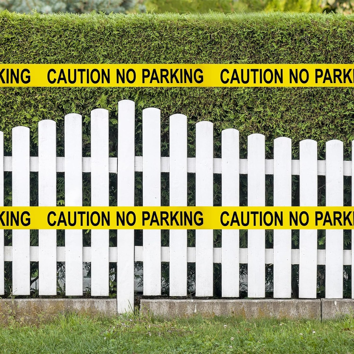 Caution NO Parking Tape – 3 Inch x 1000 Feet Each | Bright Safety & Hazard Tape with Bold Black Text for Construction, Events, and Dangerous Areas (Caution NO Parking, 2 Pack)