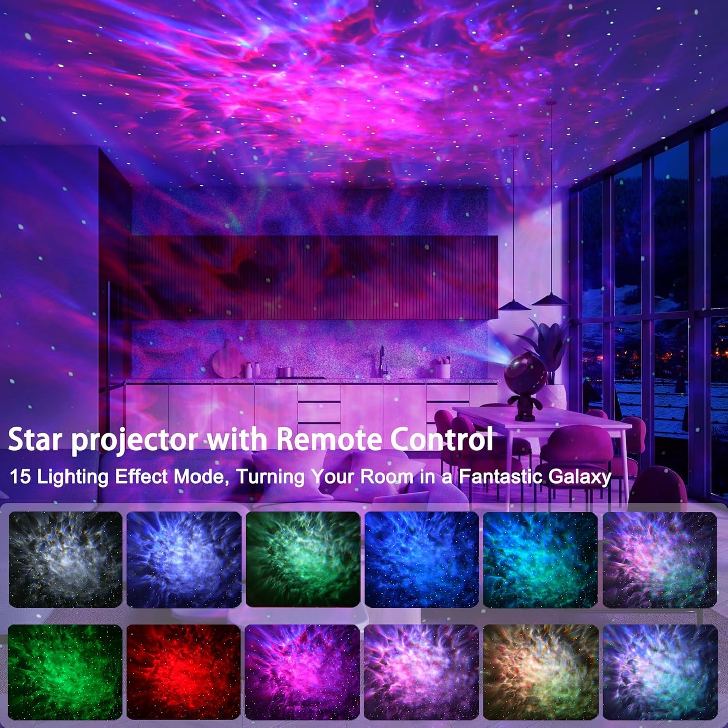 Star Projector, Astronaut Galaxy Projector, Starry Space Nebula Night Light Projector with Timer and Remote, Adults Kids Room Decor Aesthetic, Christmas Birthdays Gift