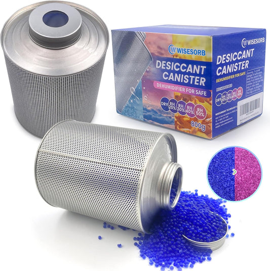 800 Gram 16 Pack Gun Safe Dehumidifier, 1.77 LBS Rechargeable Dehumidifier Blue to Pink Silica Gel Desiccant Moisture Absorbers, Dehumidifiers for Room, Bedroom, Safe, Closet, Bathroom, Car