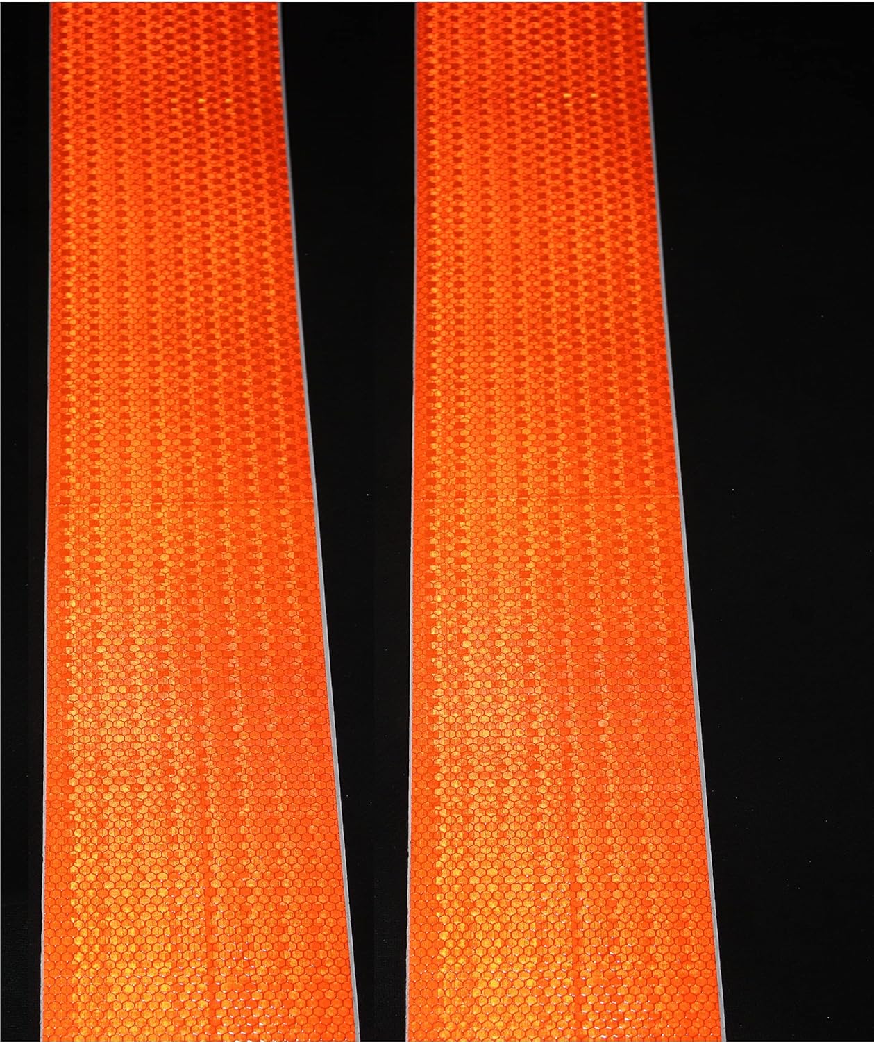 Orange Reflective Tape Outdoor Waterproof 4 inch Wide, High Visibility Industrial Marking Tape, Safety Adhesive Stickers (68 feet,5 Rolls)