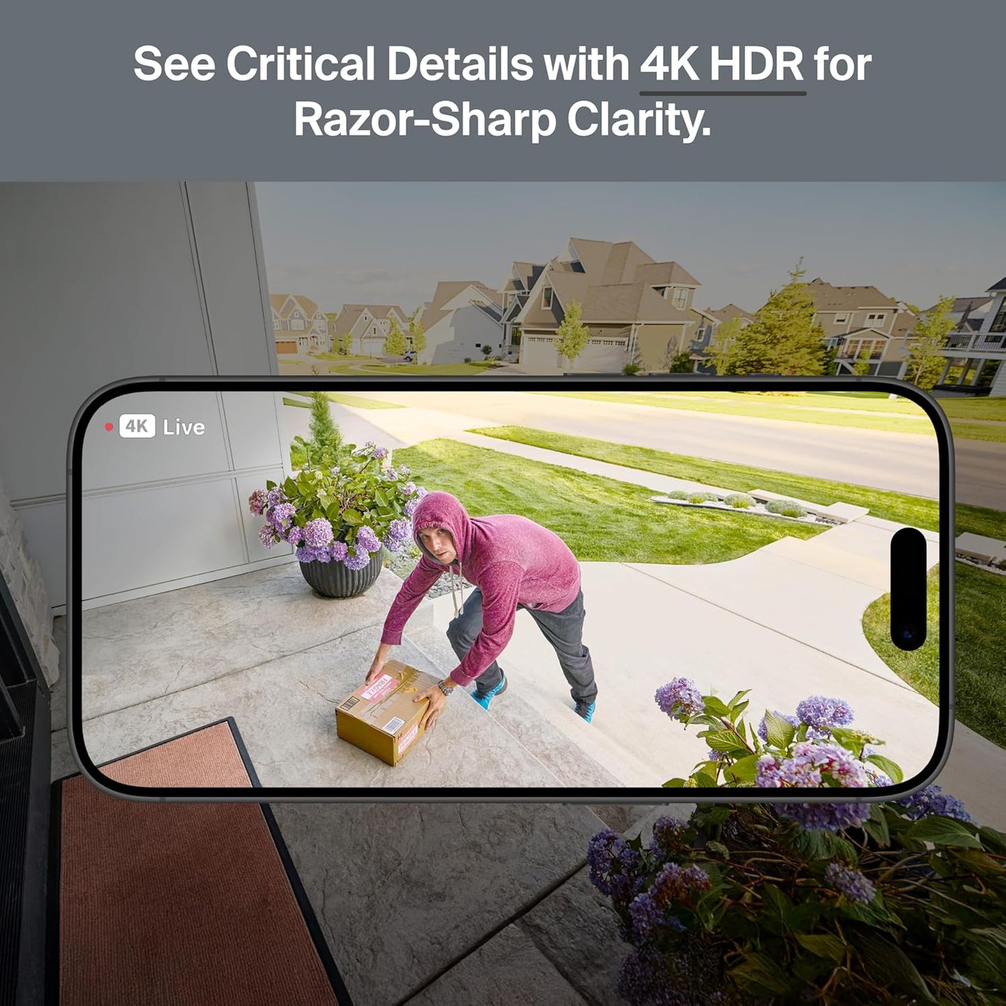 Arlo Ultra Security Camera 4K HDR (3rd Gen, 2025 Release) + SmartHub, Battery Power, Emergency Response, AI Event Captions, 1-Month Trial of Secure Plan, 180° Field of View, 2 Cam, Black