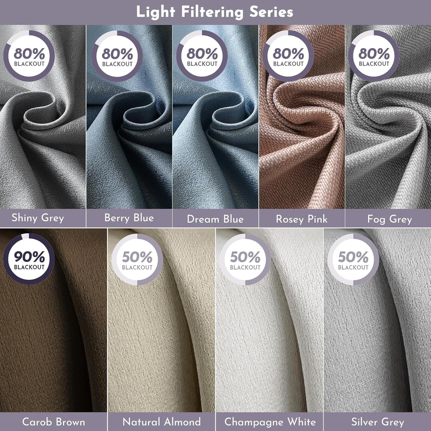 Graywind Roller Shades & Blinds & Curtains Fabric Samples (Curtain)