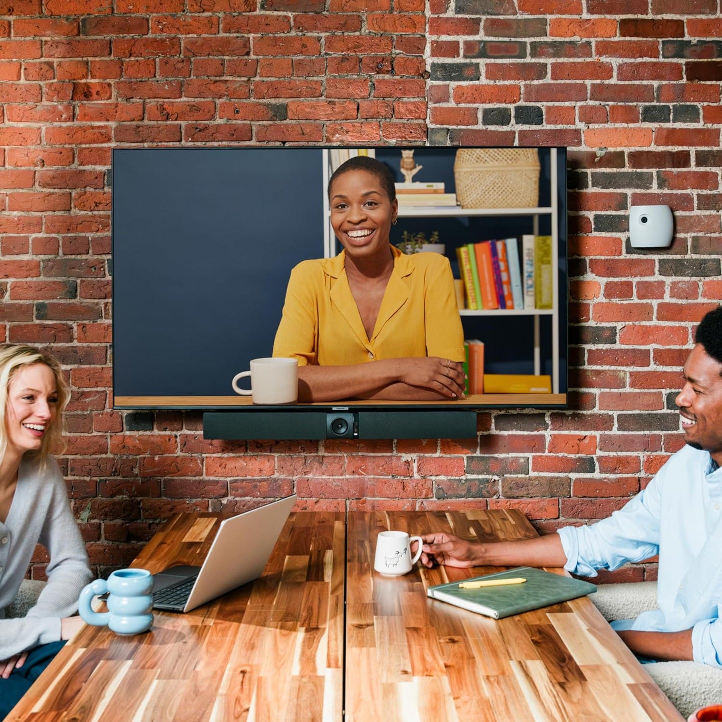 Owl Bar Video Conferencing Device — 4K Video Conferencing Bar with Active Speaker Focus (Add a Meeting Owl 4+, Meeting Owl 3 or Meeting Owl Pro for 360-Degree Coverage and Automatic Camera Switching)