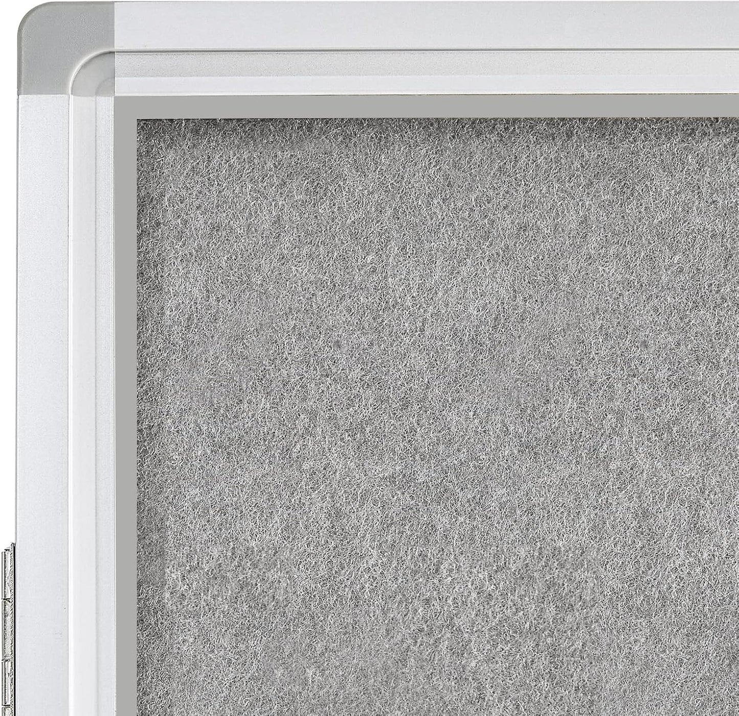 Lockable Enclosed Bulletin Board with 36x24 Acrylic Display Case – Aluminum Frame Notice Board with Self-Healing Felt Surface – Wall-Mounted for School, Office & Public Areas