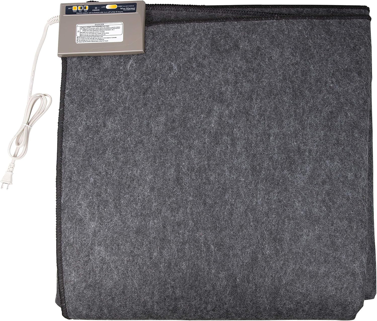 Hot Carpet High Heat Retention Felt Under Rug Instant Radiant Floor Heater Electric Mat Electric Heated Area Rug (720.2 watt Extra Thick Mat) Made in Seattle WA