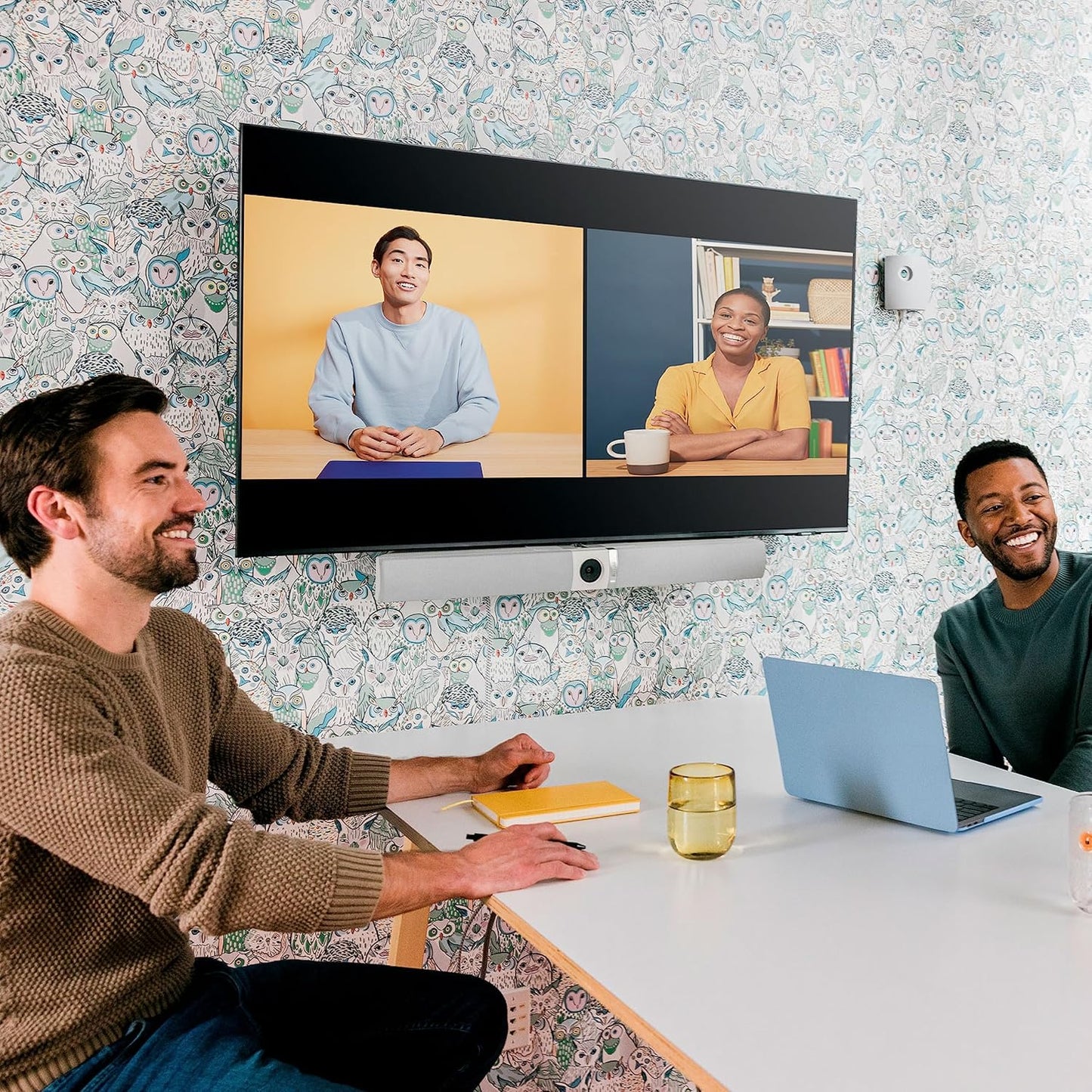 Owl Bar Video Conferencing Device — 4K Video Conferencing Bar with Active Speaker Focus (Add a Meeting Owl 3 or Pro for 360-Degree Coverage and Automatic Camera Switching)