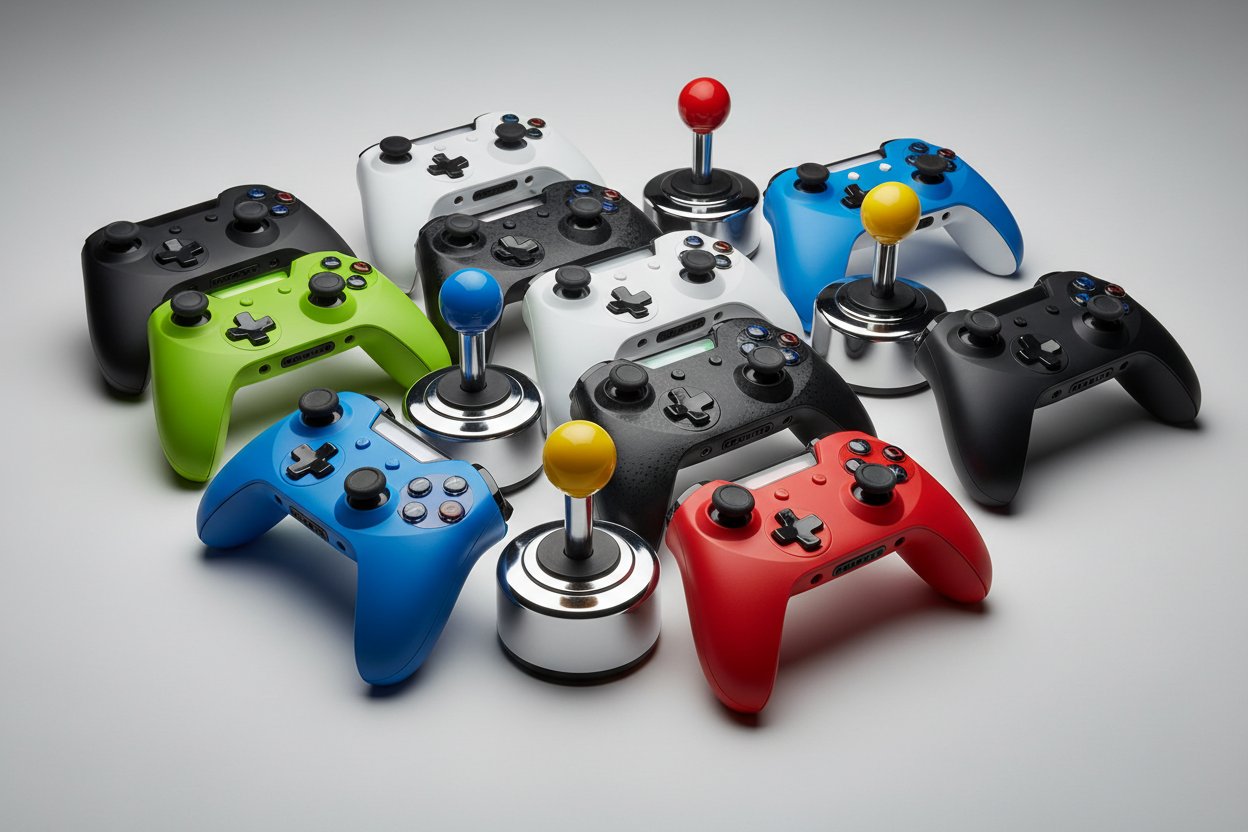 Controllers & Joysticks (make it real photo)