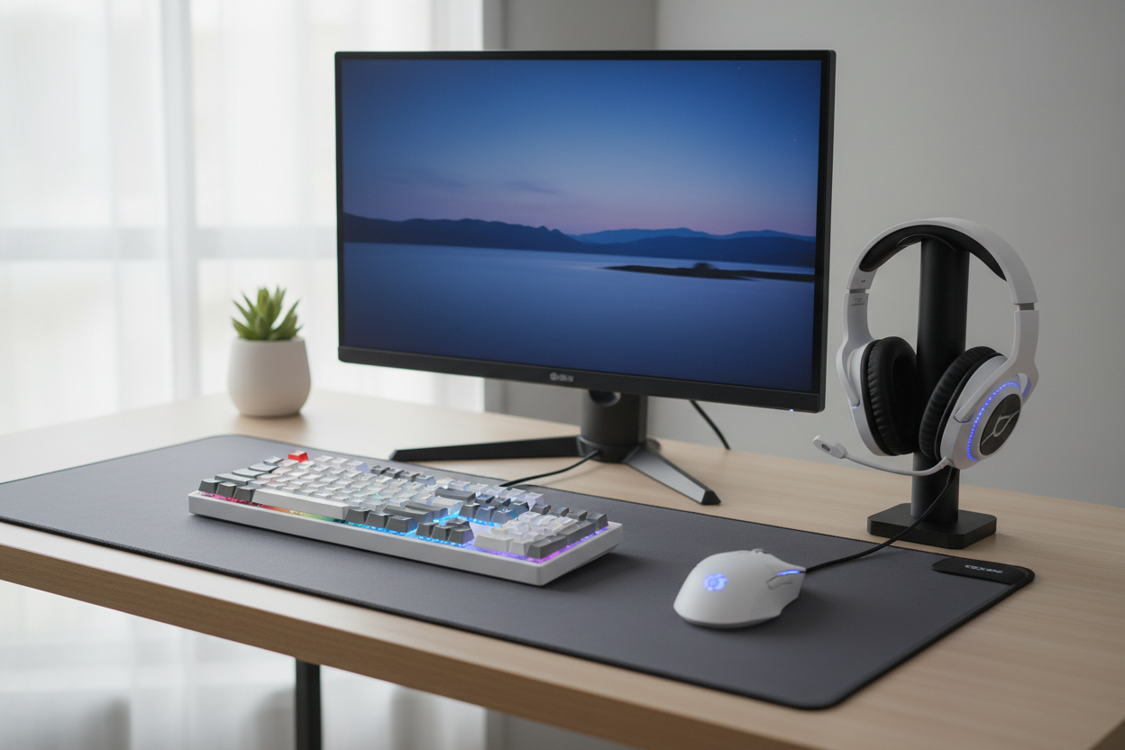 “I was looking for budget-friendly accessories without sacrificing quality. GamerGrid delivered! My setup looks and feels professional without breaking the bank.” (make it real photo)